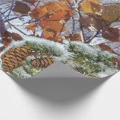 Erste Schnee Winter Camouflage Print Geschenkpapier (Ecke)