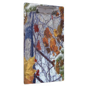 Erste Schnee Winter Camouflage Print Klemmbrett (Rechts)