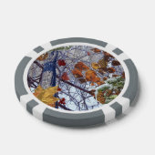 Erste Schnee Winter Camouflage Print Pokerchips (Einzeln)