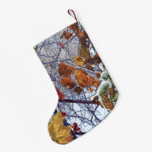 Erste Schnee-Winter-Szenen-Tarnungs-Malerei Kleiner Weihnachtsstrumpf (Rückseite (Hängend))