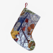 Erste Schnee-Winter-Szenen-Tarnungs-Malerei Kleiner Weihnachtsstrumpf (Vorderansicht (hängend))