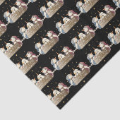 Erste Schneedecke Snowman Seidenpapier (Ausschnitt)