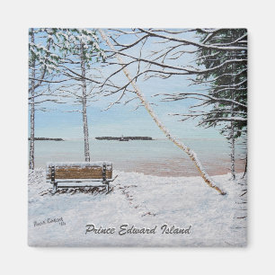 Erste Schneefall-quadratischer Magnet
