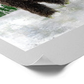 Erste Schneefall Schwarzer Bär Wilderness Poster (Ecke)