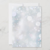 Erste Schneeflocken Ändern Sie die Blätter des Dat Save The Date (Rückseite)