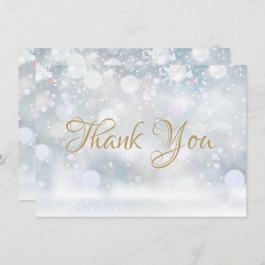 Erste Schneeflocken Danke (Vorne/Hinten)