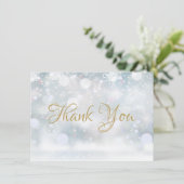 Erste Schneeflocken Danke (Stehend Vorderseite)