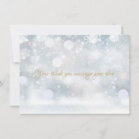 Erste Schneeflocken Danke (Rückseite)