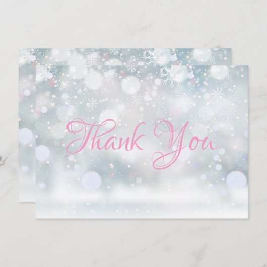 Erste Schneeflocken Danke (Vorne/Hinten)