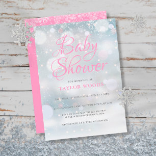 Erste Schneeflocken Kinderdusche / Sprinkle / Paar Einladung