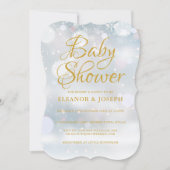 Erste Schneeflocken Paare Kinderdusche / Sprinkle Einladung (Vorderseite)