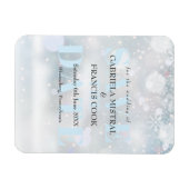 Erste Schneeflocken Save the Date Magnet (Horizontal)