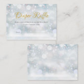 Erste Schneeflocken Windelwinddusche Begleitkarte (Vorne/Hinten)