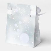 Erste Schneeflocken Winter Baby Dusche Geschenkschachtel (Rückseite)