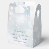 Erste Schneeflocken Winter Wedding Fvor Box Geschenkschachtel (Geöffnet)