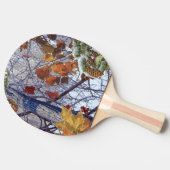 Erste Schneewinterszene Camouflage-Malerei Tischtennis Schläger (Seitenansicht)