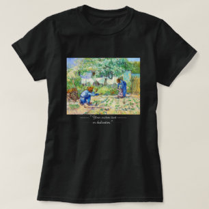 Erste Schritt-(nach Hirse) Vincent van Gogh-Kunst T-Shirt