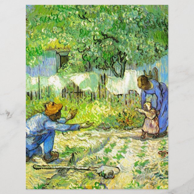 Erste Schritte, 1890 Vincent van Gogh. (Vorderseite)