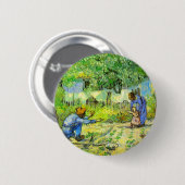 Erste Schritte, 1890 Vincent van Gogh. Button (Vorne & Hinten)