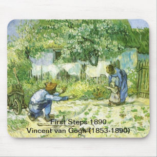 Erste Schritte, 1890 Vincent van Gogh. Mousepad