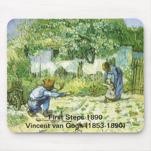 Erste Schritte, 1890 Vincent van Gogh. Mousepad (Vorne)