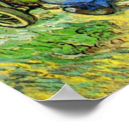 Erste Schritte, 1890 Vincent van Gogh Poster (Ecke)