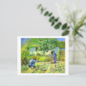 Erste Schritte, 1890 Vincent van Gogh. Postkarte (Stehend Vorderseite)