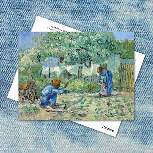 Erste Schritte Baby Vincent van Gogh Postkarte