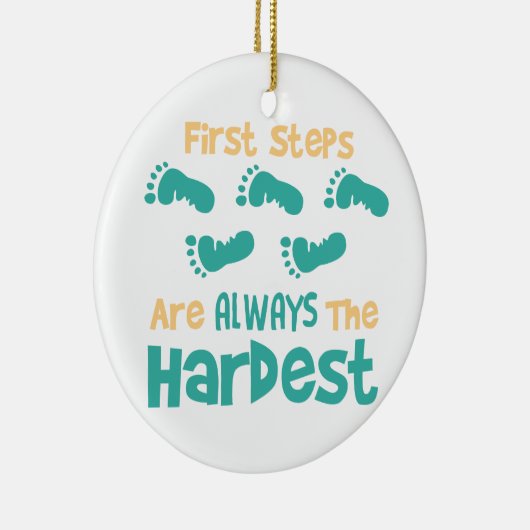 Erste Schritte Keramik Ornament (Rechts)