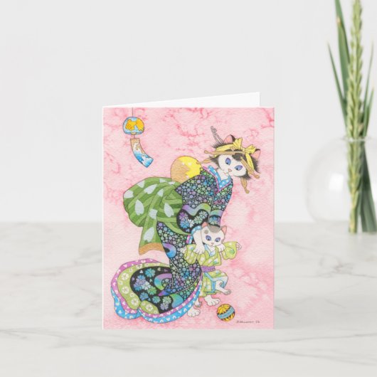 Erste Schritte - kitschige Note-Karte Karte (Vorderseite)