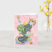 Erste Schritte - kitschige Note-Karte Karte (Gelbe Blume)