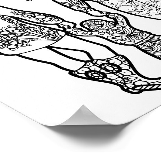 Erste Schritte - Mama Leben / Elternschaft Kunst d Poster (Ecke)