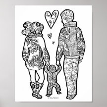 Erste Schritte - Mama Leben / Elternschaft Kunst d