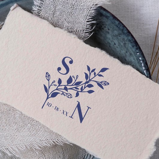 Erste Schritte Moderne Wildblumen Hochzeitskirchen Gummistempel