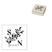 Erste Schritte Moderne Wildblumen Hochzeitskirchen Gummistempel (Stempel)