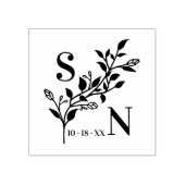 Erste Schritte Moderne Wildblumen Hochzeitskirchen Gummistempel (Prägung)