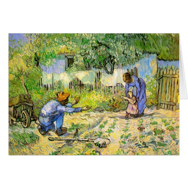 Erste Schritte (nach Millet) Van Gogh Fine Art (Vorderseite (Horizontal))