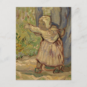 Erste Schritte nach Millet - Vincent Van Gogh Postkarte