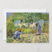 Erste Schritte (nach Millet) von Vincent van Gogh (Vorderseite)