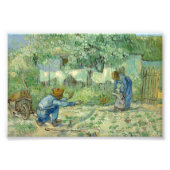 Erste Schritte nach Millet von Vincent Van Gogh Fotodruck (Vorne)