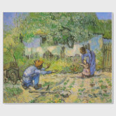 Erste Schritte (nach Millet) von Vincent van Gogh Geschenkpapier (Flach)