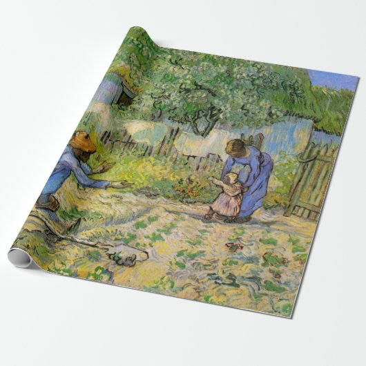 Erste Schritte (nach Millet) von Vincent van Gogh Geschenkpapier (Ungerollt)