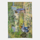 Erste Schritte (nach Millet) von Vincent van Gogh Geschirrtuch (Vertikal)