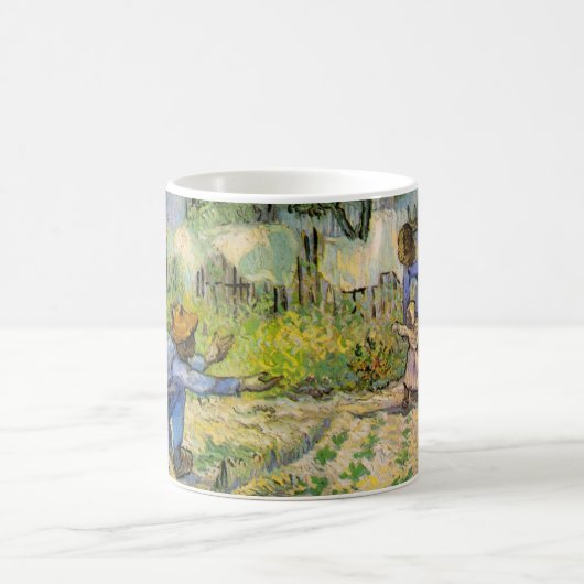 Erste Schritte (nach Millet) von Vincent van Gogh Kaffeetasse (Mittel)