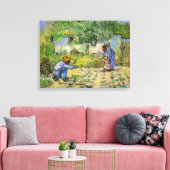 Erste Schritte (nach Millet) von Vincent van Gogh Leinwanddruck (Insitu (Wohnzimmer))