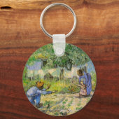 Erste Schritte (nach Millet) von Vincent van Gogh Schlüsselanhänger (Vorderseite)