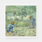 Erste Schritte nach Millet von Vincent Van Gogh Serviette (Vorderseite)