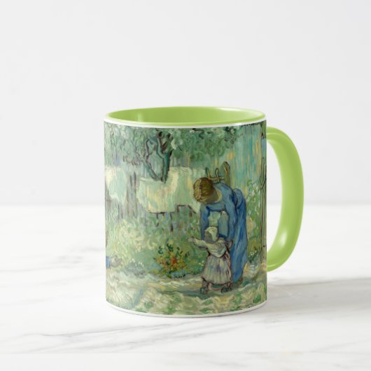 Erste Schritte nach Millet von Vincent Van Gogh Tasse (VorderseiteRechts)