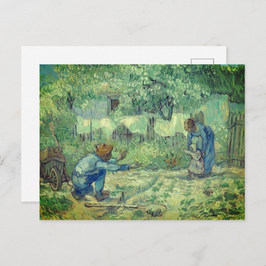 Erste Schritte Postkarte (Vorne/Hinten)