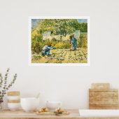 Erste Schritte von Vincent van Gogh 1890 Poster (Küche)